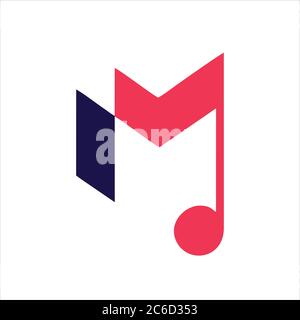 Icône musique. Icône de notes musicales isolée sur fond blanc de la collection musicale. Notes de musique icône notes de musique tendance et moderne symbole pour logo. Illustration de Vecteur