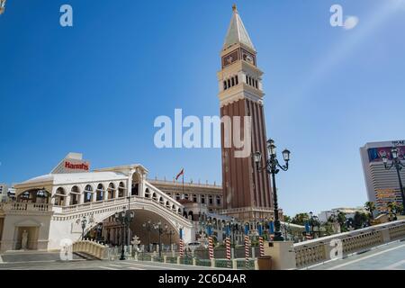 Las Vegas, 30 JUIN 2020 - vue extérieure du casino vénitien Banque D'Images