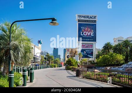 Las Vegas, 30 JUIN 2020 - vue extérieure du Casino Mirage Banque D'Images