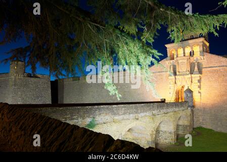 Château de Saint Pierre, connue sous le nom de la Ciudadela, Jaca, Huesca, Aragón, Espagne. Banque D'Images