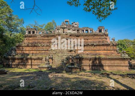 Temple de Phimeanakas dans l'ancienne ville d'Angkor Wat, Siem Reap, Cambodge. Banque D'Images