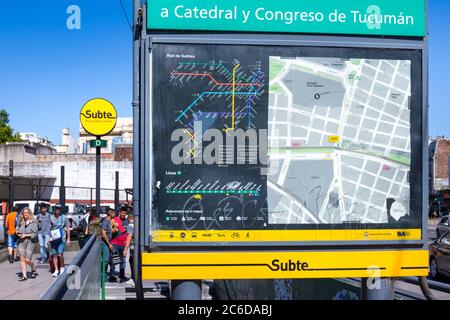 Station de métro de Palerme, quartier de Palerme, ville de Buenos Aires, Argentine, Amérique du Sud, Amérique Banque D'Images