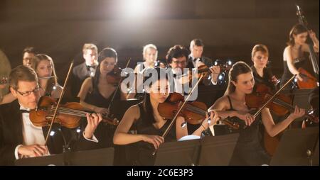 La scène de l'orchestre Banque D'Images