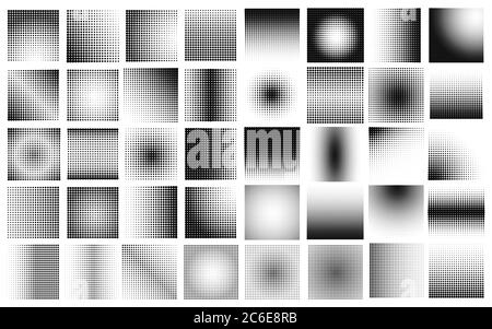 texture de point en demi-ton méga définie au format vectoriel Illustration de Vecteur
