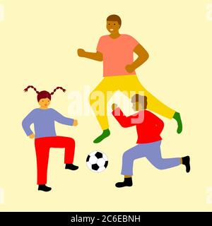 Football Soccer Carte De La Fete Des Peres En Format Vectoriel Image Vectorielle Stock Alamy