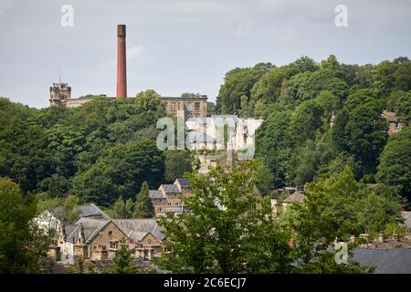 Ville de Bollington, dans le Cheshire Clarence Mill, près de Macclesfield, ancien moulin à coton Banque D'Images