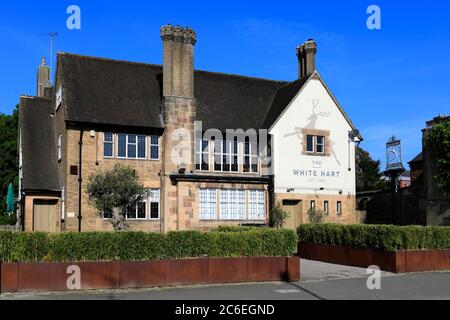 The White Hart pub, Duffield village, Derbyshire, Angleterre, Royaume-Uni Banque D'Images