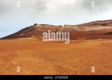 Paysage volcanique Namafjall, Islande (puits de Stinky) Banque D'Images