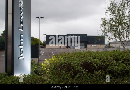 Vue générale du magasin John Lewis at Home à Croydon, Ce qui devrait être fermé comme l'a déclaré John Lewis Partnership, il fermera deux grands magasins à Birmingham et Watford, quatre magasins à domicile à Croydon, Newbury, Swindon et Tamworth, ainsi que deux magasins de voyages à Heathrow et St Pancras. Banque D'Images