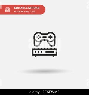 Icône de vecteur simple de périphérique. Modèle de conception de symbole d'illustration pour l'élément d'interface utilisateur Web mobile. Pictogramme moderne de couleur parfaite sur contour modifiable. Icônes de périphérique pour votre projet d'entreprise Illustration de Vecteur