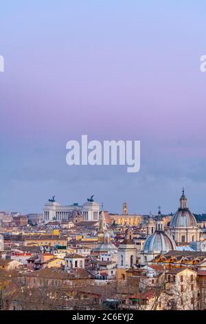 L'Italie, Lazio, Rome, Skyline Banque D'Images