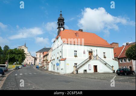 Hôtel de ville de Poznań, Lwówek Śląski, comté de Basse-silésie, Pologne Banque D'Images