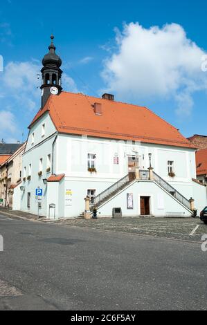 Hôtel de ville de Poznań, Lwówek Śląski, comté de Basse-silésie, Pologne Banque D'Images