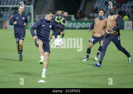 Eden Hazard lors de la Ligue Champion 2011 - 2012 , OSC Lille - Inter Milan le 18 octobre 2011 à Lille , France - photo Laurent Lairys / DPPI Banque D'Images