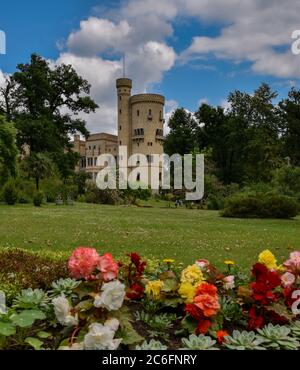 Château de Babelsberg, classé au patrimoine mondial de l'UNESCO, dans le Brandebourg et Berlin Banque D'Images