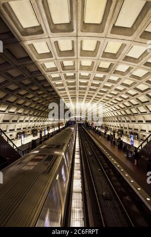 Station de métro Dupont Circle à Washington DC, États-Unis. Banque D'Images