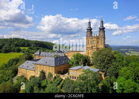 Kloster Banz, ancien monastère bénédictin, baroque du sud de l'Allemagne, près de Bad Staffelstein, quartier de Lichtenfels, Suisse franconienne, Franconie Banque D'Images