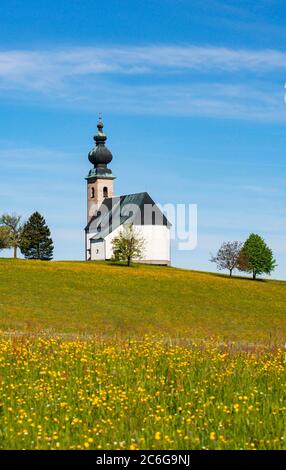 Église Saint-Georges à Sommerholz, Irrsberg, Oberhofen, Salzkammergut, haute-Autriche, Autriche Banque D'Images