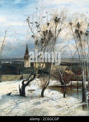 Des freux sont revenus - Alexei Savrasov, 1871 Banque D'Images