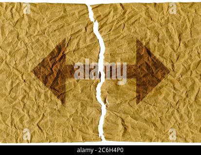 Forces opposées Banque D'Images