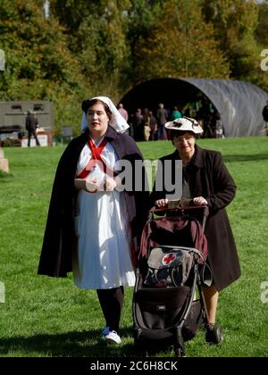 Rufford Abbey week-end des années 1940 Rufford Notinghamshire Angleterre Banque D'Images