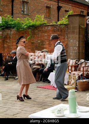 Rufford Abbey week-end des années 1940 Rufford Notinghamshire Angleterre Banque D'Images