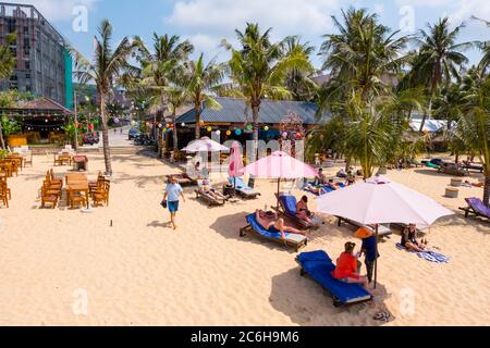 Long Beach, Duong Dong, île de Phu Quoc, Vietnam, Asie Banque D'Images