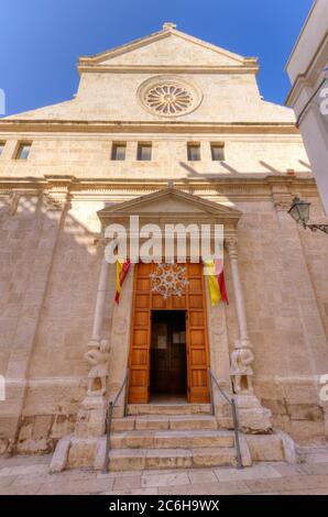 Italie, Pouilles, Mola di Bari, cathédrale San Nicola Banque D'Images