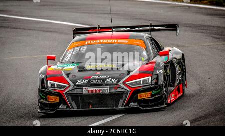 Oschersleben, Allemagne, 27 avril 2019: Le pilote allemand Arlind Heti pilotant l'Audi R8 LMS par Aust Motorsport pendant GT MASTERS Banque D'Images