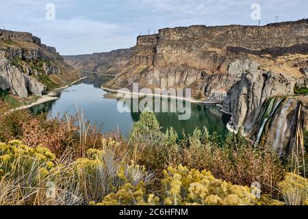 Chutes Shoshone À Twin Falls, Idaho Banque D'Images