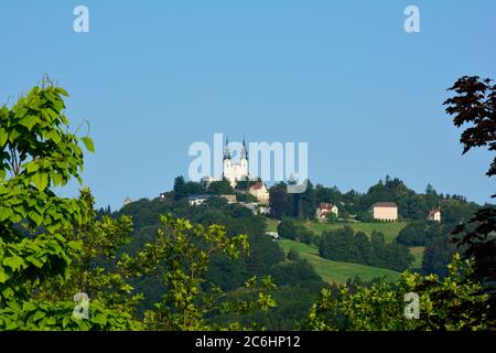 Autriche, église de pèlerinage sur la colline de Poestlingberg à Linz, ancienne capitale européenne de la culture Banque D'Images