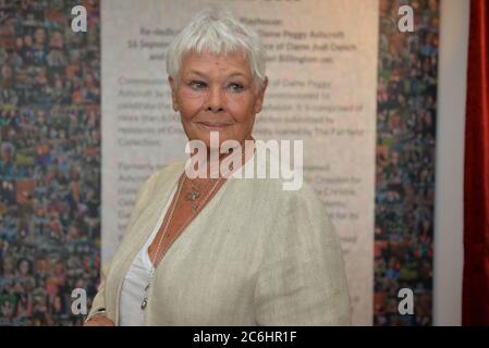 Dame Judi Dench à la réouverture du Ashcroft Playhouse, Fairfield Halls, Croydon, le 16 septembre 2019 Banque D'Images