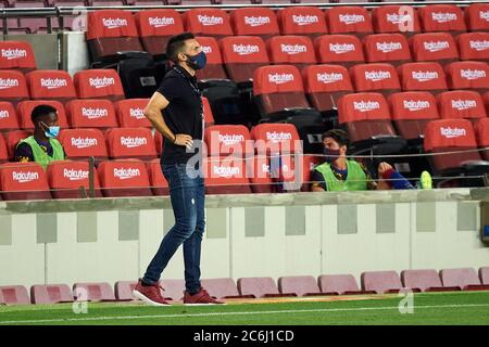 Barcelone, Barcelone, Espagne. 8 juillet 2020. BARCELONE, ESPAGNE - JUIN 23:.Eder Sarabia pendant le match He Liga entre le FC Barcelone et le RCD Espanyol au Camp You le 08 juillet 2020 à Barcelone, Espagne. Crédit : Gerard Franco/DAX/ZUMA Wire/Alay Live News Banque D'Images