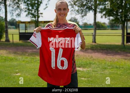 Arsenal Women FC annonce à Londres, Angleterre la signature de Noelle Maritz - Suisse nationale et anciennement VfL Wolfsburg - le vendredi 10 juillet 2020. (Photo officielle du club prise à Wolfsburg, Allemagne par Daniela Porcelli/Sports Press photo) Daniela Porcelli/SPP Banque D'Images
