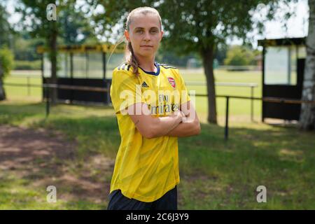 Arsenal Women FC annonce à Londres, Angleterre la signature de Noelle Maritz - Suisse nationale et anciennement VfL Wolfsburg - le vendredi 10 juillet 2020. (Photo officielle du club prise à Wolfsburg, Allemagne par Daniela Porcelli/Sports Press photo) Daniela Porcelli/SPP Banque D'Images