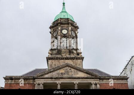 Façade du Bedford Hall du château de Dublin à Dublin, Irlande Banque D'Images