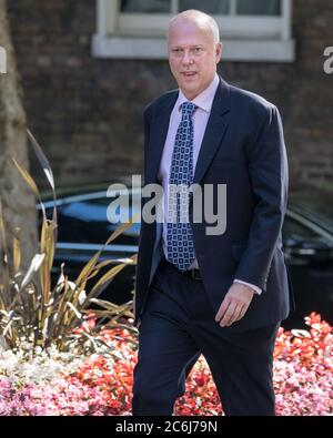Chris Grayling, secrétaire d'État aux Transports, politicien du Parti conservateur britannique, Downing Street, Londres, Angleterre, Royaume-Uni Banque D'Images