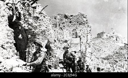 BATAILLE DE MONTE CASSINO 1944 Banque D'Images