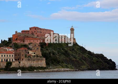 Portoferraio sur l'île d'Elbe, Livourne, Italie Banque D'Images