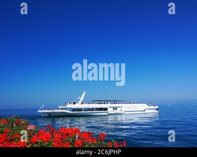 Ferry sur le lac de Constance, Suisse Banque D'Images