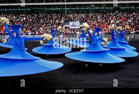 Paris, France 20080127 le Prix d'Amérique est une course d'harnais qui se tient à l'Hippodrome de Vincennes à Paris, France. La course a lieu le dernier dimanche de janvier de chaque année, photo Jeppe Gustafsson Banque D'Images