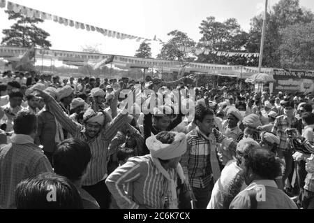 Politische Feier der Kommunistischen Partei und Ehrung von Sardar Vallabhbhai Patel à Ahmedabad | célébration politique du parti communiste et du ho Banque D'Images