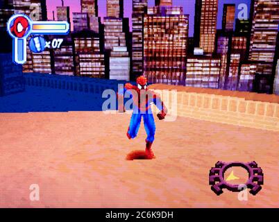 Spider-Man 2 - Sony PlayStation 1 PS1 PSX - usage éditorial uniquement Banque D'Images