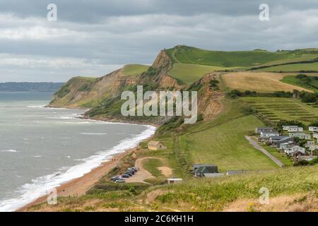 Photo de paysage de Thorncombe Beacon sur la côte jurassique à Dorset Banque D'Images