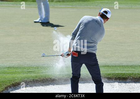 Pro Golfer Harris English en compétition lors des 2020 groupes Arnold Palmer Invitational Third Round au Bay Hill Club Lodge à Orlando, Floride, le jeudi 7 mars 2020. Crédit photo : Marty Jean-Louis Banque D'Images
