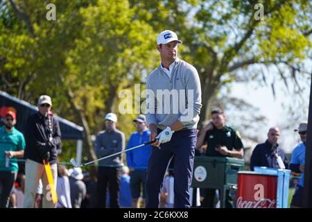 Pro Golfer Harris English en compétition lors des 2020 groupes Arnold Palmer Invitational Third Round au Bay Hill Club Lodge à Orlando, Floride, le jeudi 7 mars 2020. Crédit photo : Marty Jean-Louis Banque D'Images