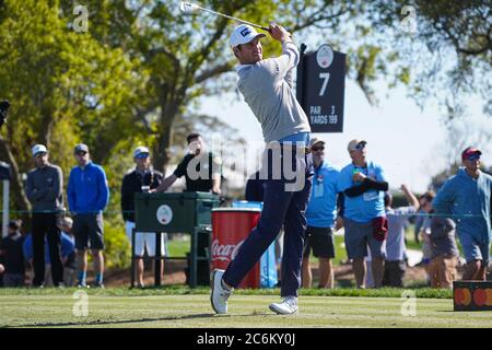 Pro Golfer Harris English en compétition lors des 2020 groupes Arnold Palmer Invitational Third Round au Bay Hill Club Lodge à Orlando, Floride, le jeudi 7 mars 2020. Crédit photo : Marty Jean-Louis Banque D'Images