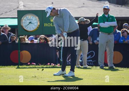 Pro Golfer Harris English en compétition lors des 2020 groupes Arnold Palmer Invitational Third Round au Bay Hill Club Lodge à Orlando, Floride, le jeudi 7 mars 2020. Crédit photo : Marty Jean-Louis Banque D'Images