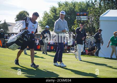 Pro Golfer Harris English en compétition lors des 2020 groupes Arnold Palmer Invitational Third Round au Bay Hill Club Lodge à Orlando, Floride, le jeudi 7 mars 2020. Crédit photo : Marty Jean-Louis Banque D'Images