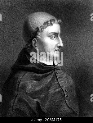 1510 c, ESPAGNE : le Cardinal espagnol FRANCISCO JIMENEZ ( XIMENES ) DE CISNEROS ( 1436 - 1517 ), homme d'Etat catholique romain , Regent d'Espagne et Grand Inquisitor . Portrait gravé pubblié dans le livre ' la Galerie des Portraits ' , vol 6°, de Charles Knight , Londres , 1836 . - RELIGIONE CATTOLICA - ARCIVESCOVO - CARDINALE - RELIGION CATHOLIQUE - CLERICALI - CLERICALE - ALTO PRELATO - VATICANO - VATICAN - SPAGNA - SANTA INQUISIZIONE - INQUISITORE - FRANCESCANO - ORDINE DEI FRANCAI - ILLUSTRATION ILLUSTRAZIONE - POLITICA - POLITICA - REGUSTICA - REGUSTICA - REGUSTICA - REGUSTICA - REGUSTICA - REGUSTICA - REGUSTICA - REGUSTICA - REGUSTICA No de registre du cas Banque D'Images